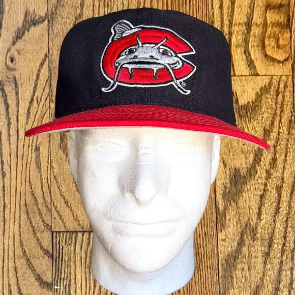 Vintage 80’s Minor League Baseball Carolina Mudcats New Era SnapBack Hat - Picture 1 of 5